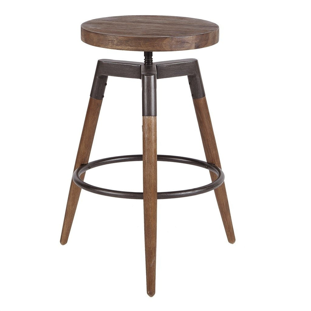 Gracie Mills Dannie Adjustable Height Industrial Counter Stool/Barstool - GRACE-6990 Image 2