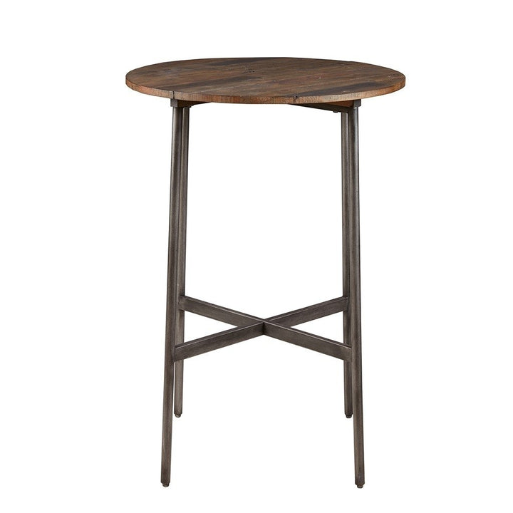 Gracie Mills Lowell Sleek Gathering Spot Round Bar Table for Stylish Entertaining - GRACE-6999 Image 1