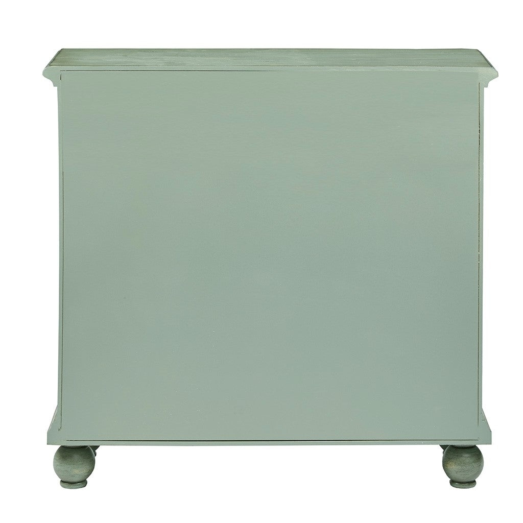 Gracie Mills Viera Hand-Painted Blue-Green Accent Chest with Scrolling Detail - GRACE-8124 Image 4