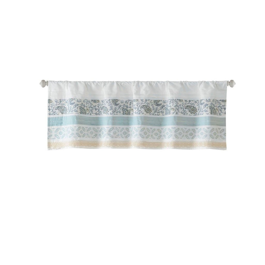 Gracie Mills Singleton Paisley Printed and Pieced Rod Pocket Valance - GRACE-8206 Image 1