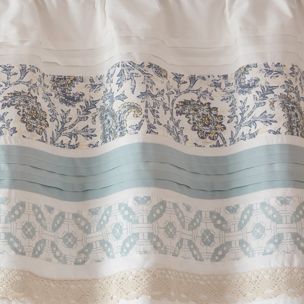 Gracie Mills Singleton Paisley Printed and Pieced Rod Pocket Valance - GRACE-8206 Image 2