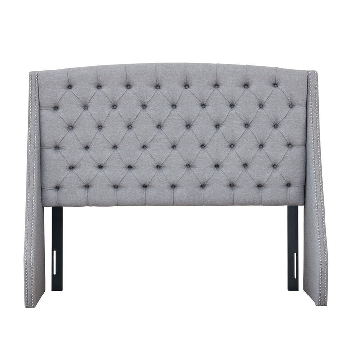 Gracie Mills Gayle Upholstered Headboard with Metal Legs - GRACE-8473 Image 1