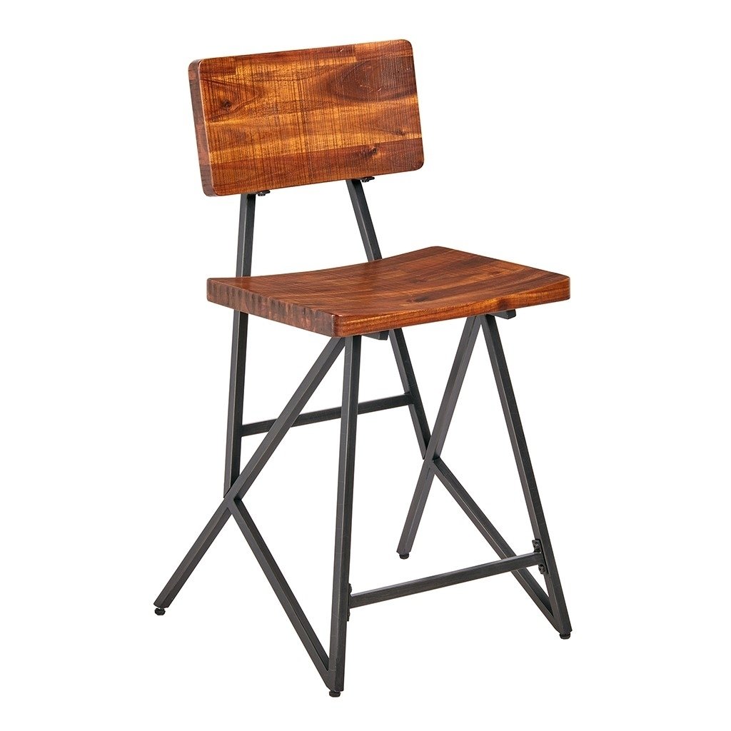 Gracie Mills Lavonne Modern Industrial Counter Stool - GRACE-8561 Image 1