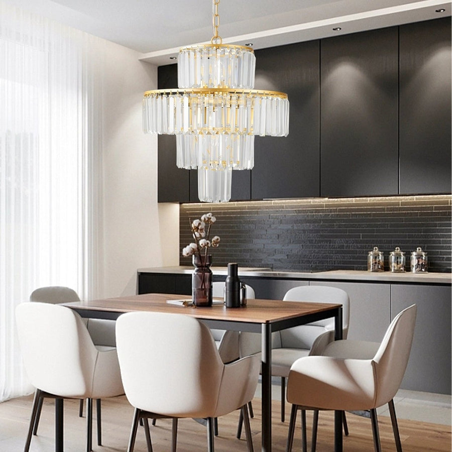 Luxury Crystal Chandelier Modern Chandeliers Lights Fixture Hanging Pendant Light Fixture for Dining Room Bedroom Living Image 1