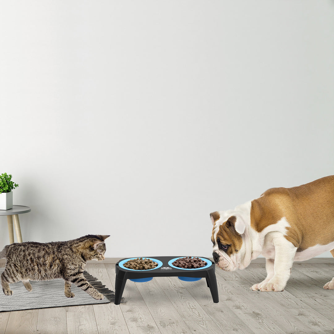 Elevated Pet Bowls Non-Slip Stand for Dogs Cats Removable Collapsible Silicone Image 3