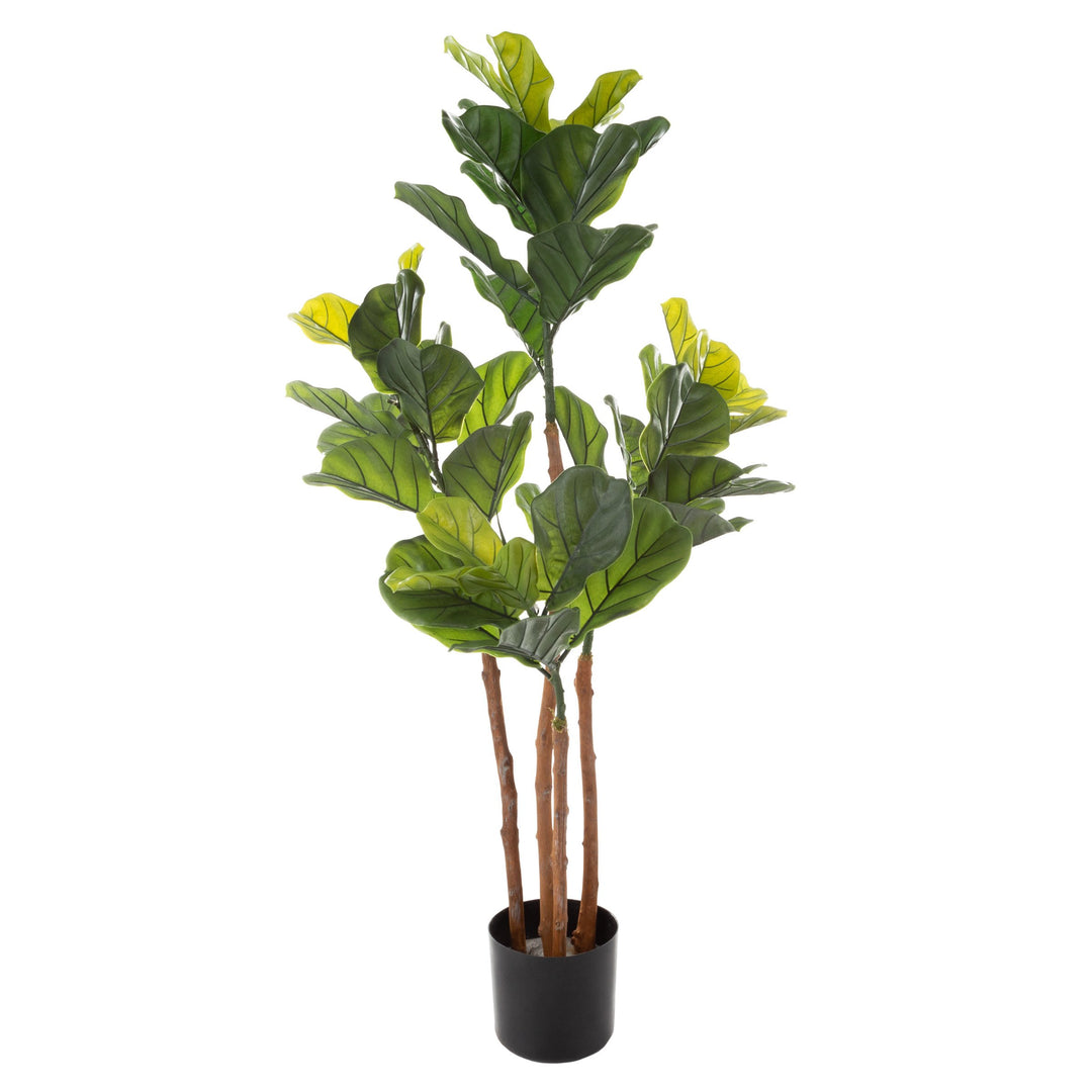 Faux Boxwood Realistic Plastic Decorative Topiary Arrangement and Weighted Pot Image 1