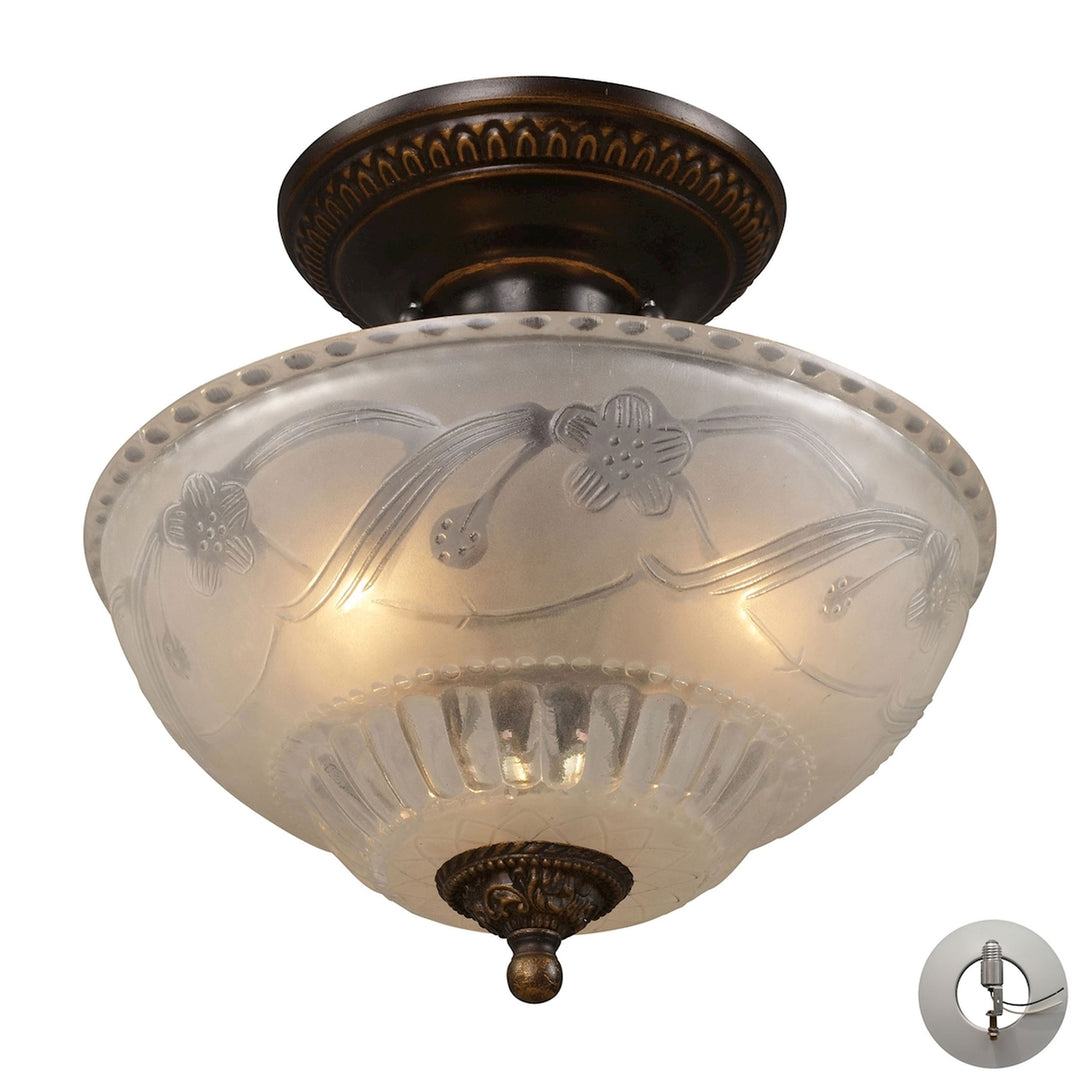 Restoration 11 Wide 3-Light Semi Flush Mount Image 1