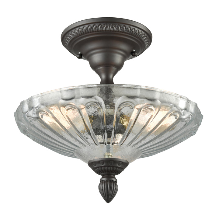 Restoration 12 Wide 3-Light Semi Flush Mount [08092-AGB-LA-ELK] Image 5