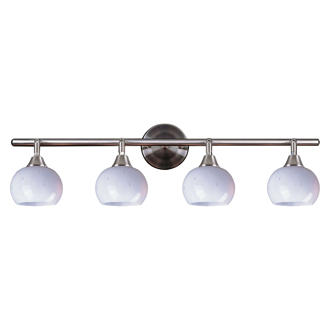 Mela 30 Wide 4-Light Sconce - Simply White Glass Image 1