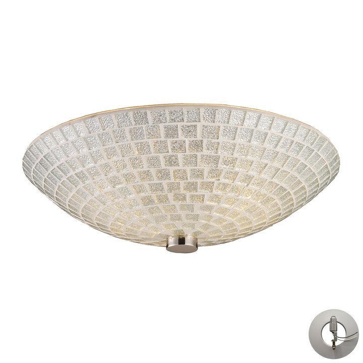 Fusion 12 Wide 2-Light Semi Flush Mount [10139/2SLV-ELK] Image 1