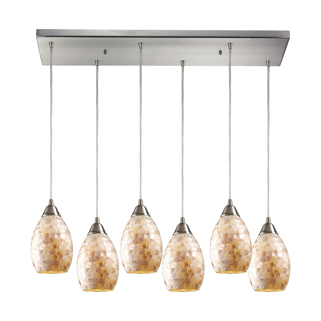 Capri 30 Wide 6-Light Pendant [10141/1-ELK] Image 1