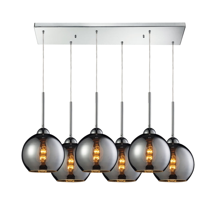 Cassandra 30 Wide 6-Light Pendant [10240/1CHR-ELK] Image 1