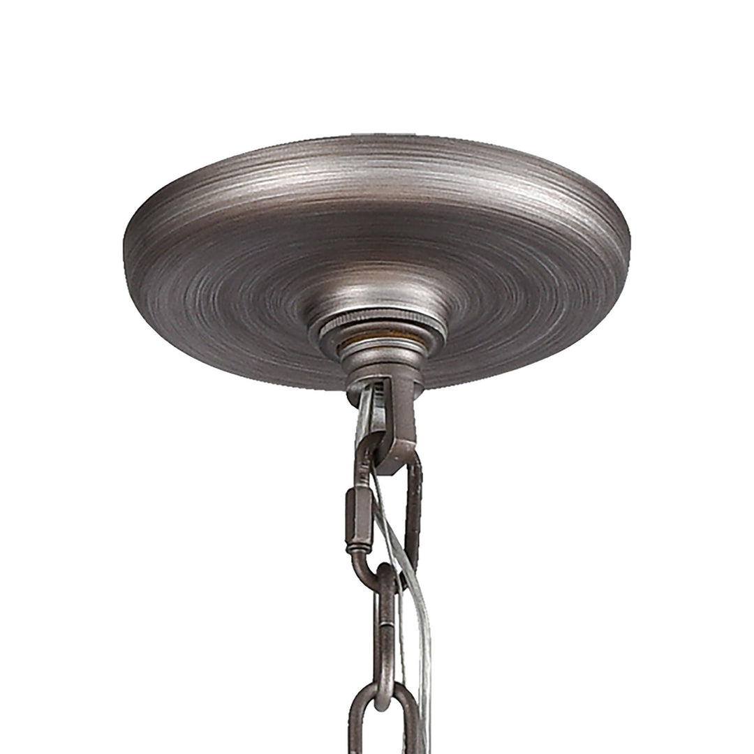 Bradington 23 Wide 6-Light Chandelier - Weathered Zinc Image 3