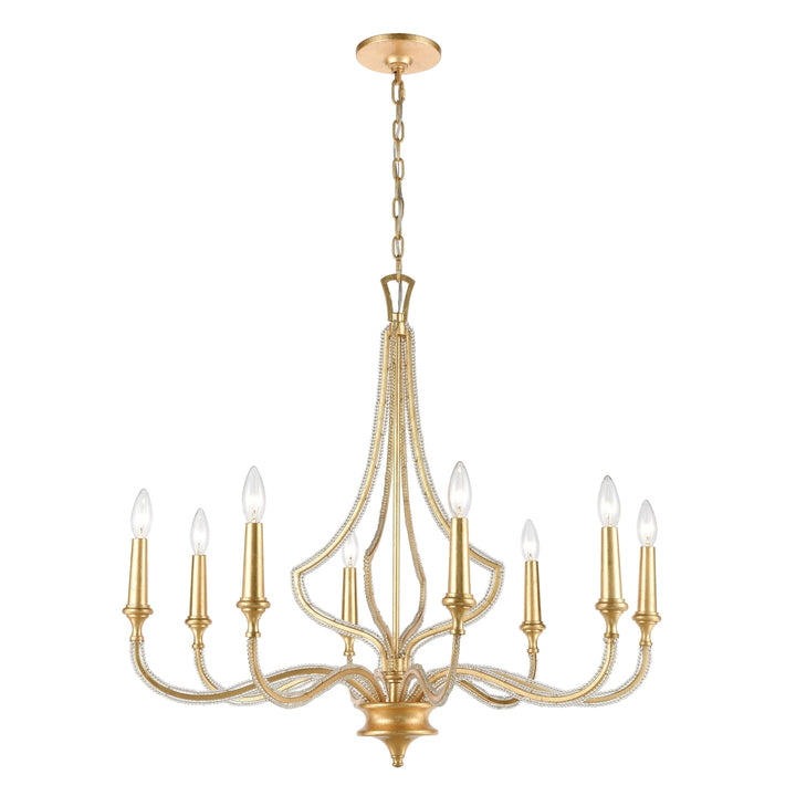 La Rochelle 32 Wide 8-Light Chandelier - Parisian Gold Leaf Image 1