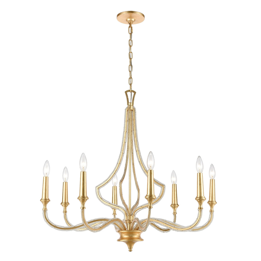 La Rochelle 32 Wide 8-Light Chandelier - Parisian Gold Leaf Image 1