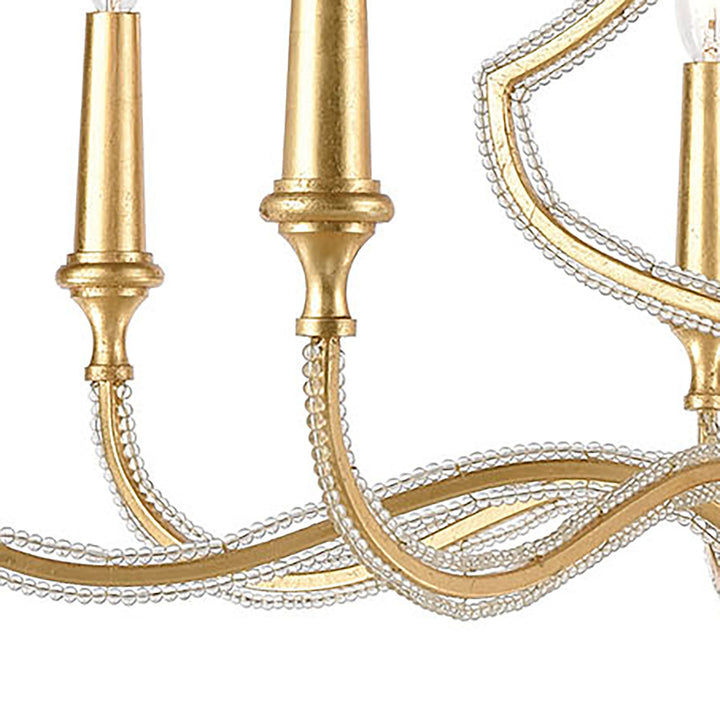 La Rochelle 32 Wide 8-Light Chandelier - Parisian Gold Leaf Image 2