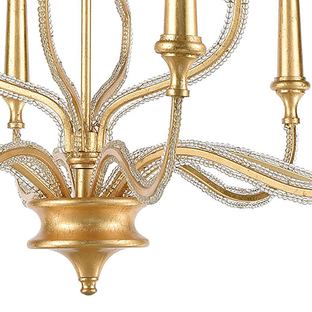 La Rochelle 32 Wide 8-Light Chandelier - Parisian Gold Leaf Image 5