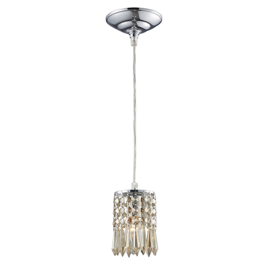 Optix 4 Wide 1-Light Mini Pendant - Polished Chrome Image 1