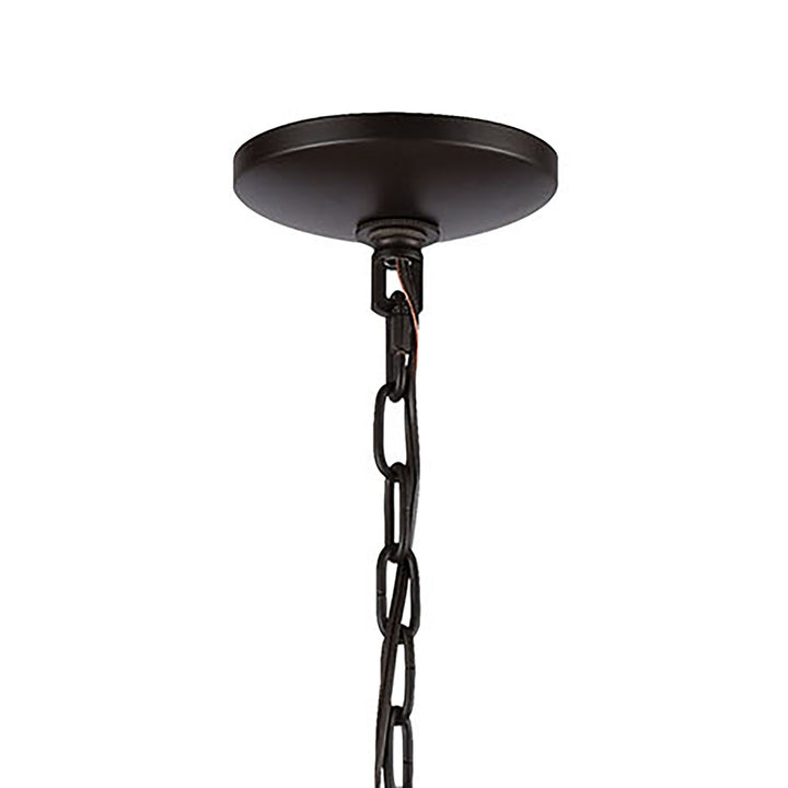 Concentric 26 Wide 7-Light Chandelier - Oil Rubbed Bronze Image 4