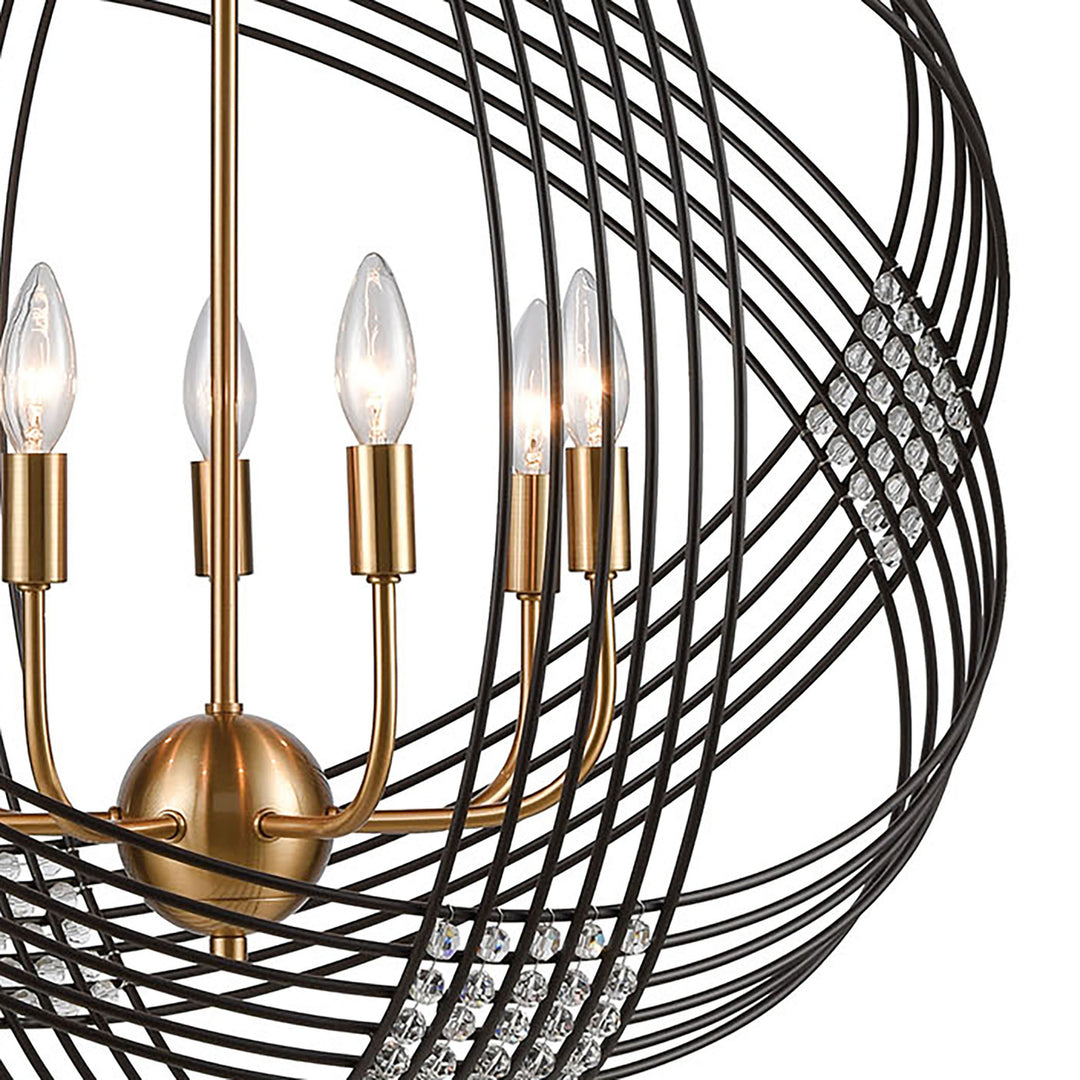 Concentric 26 Wide 7-Light Chandelier - Oil Rubbed Bronze Image 5