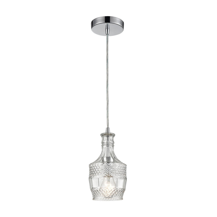 Twickenham 5 Wide 1-Light Mini Pendant - Clear Image 1