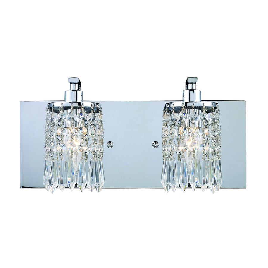 Optix 14 Wide 2-Light Vanity Light - Polished Chrome Image 1