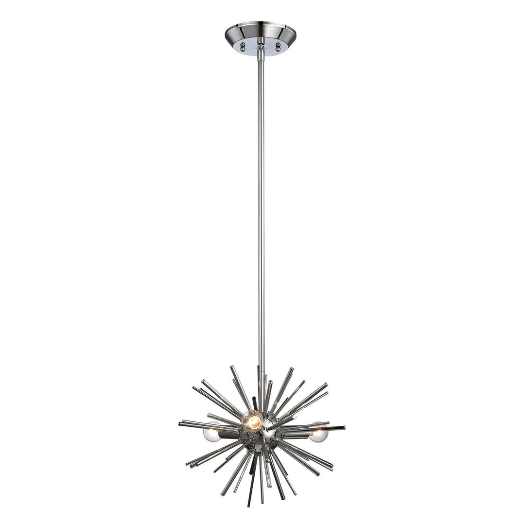 Starburst 12 Wide 3-Light Mini Pendant - Polished Chrome Image 1