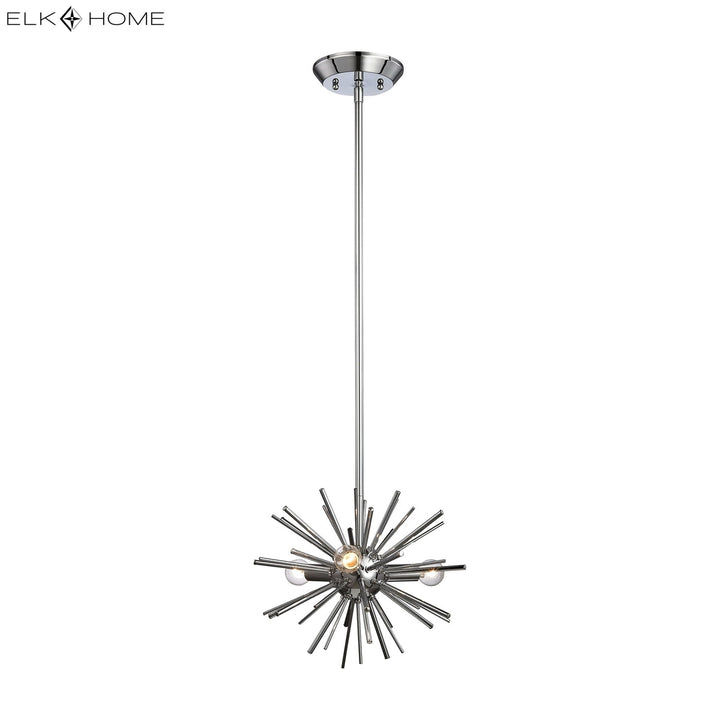 Starburst 12 Wide 3-Light Mini Pendant - Polished Chrome Image 2