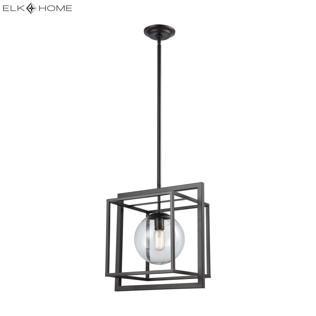 Beam Cage 15.5 Wide 1-Light Pendant - Oil Rubbed Bronze Image 2