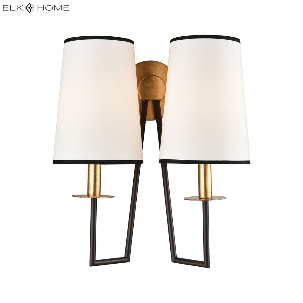 Nico 17 High 2-Light Sconce - Gold Leaf Image 2