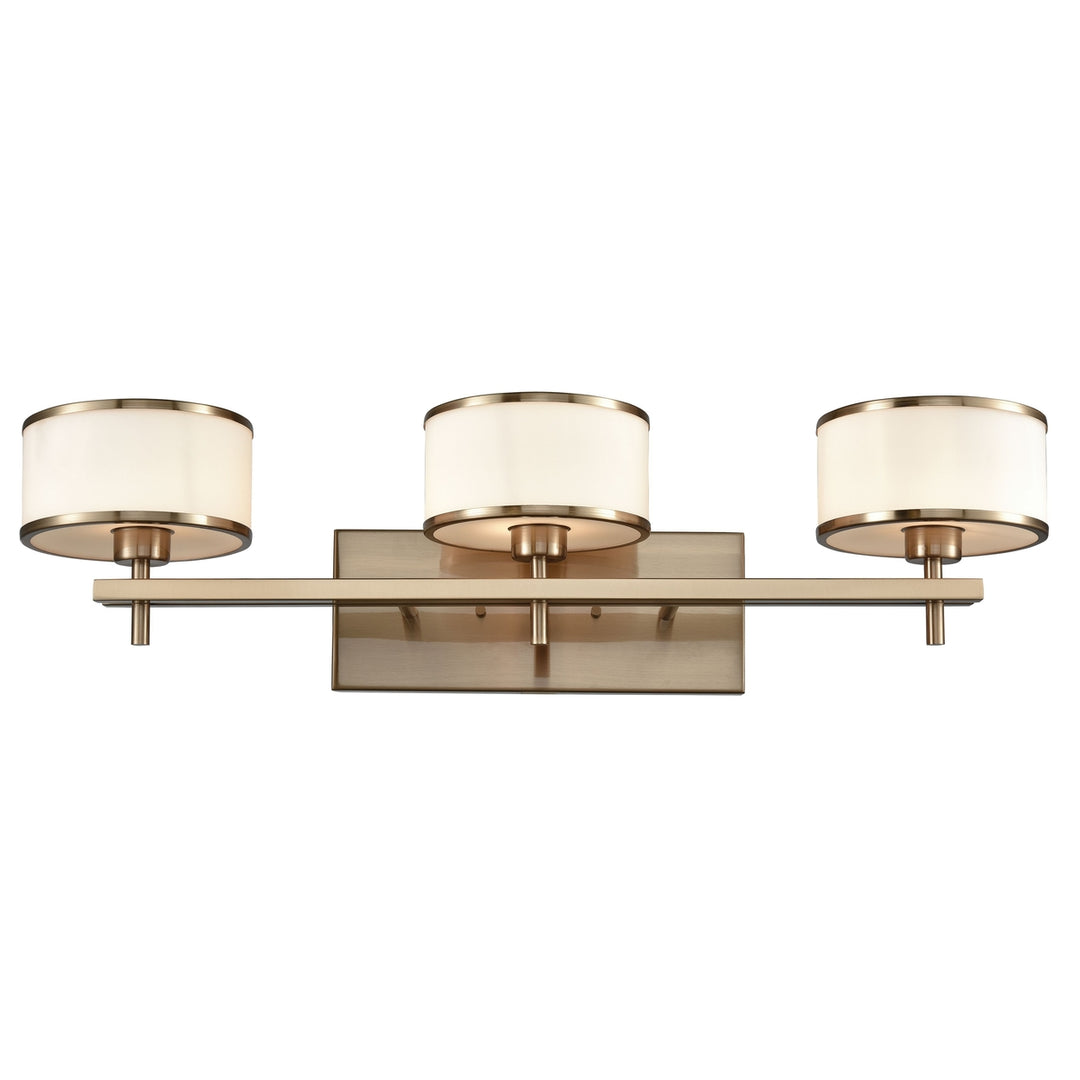 Utica 29 Wide 3-Light Vanity Light - Satin Brass Image 1