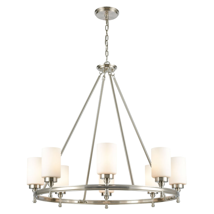 Dawson 33 Wide 8-Light Chandelier - Satin Nickel Image 1