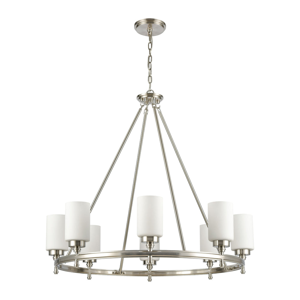 Dawson 33 Wide 8-Light Chandelier - Satin Nickel Image 2