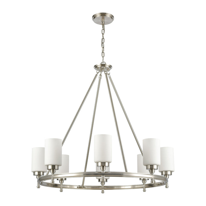 Dawson 33 Wide 8-Light Chandelier - Satin Nickel Image 2