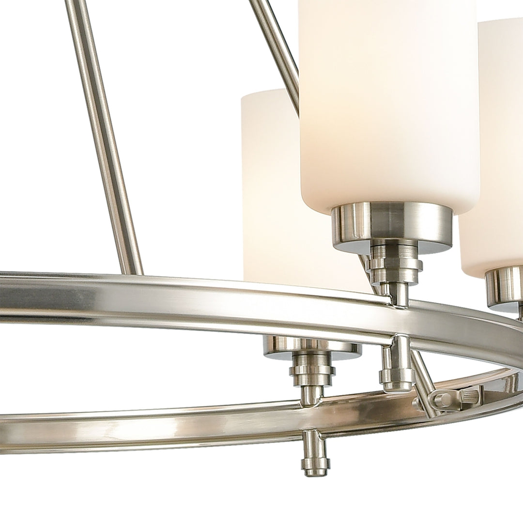 Dawson 33 Wide 8-Light Chandelier - Satin Nickel Image 3