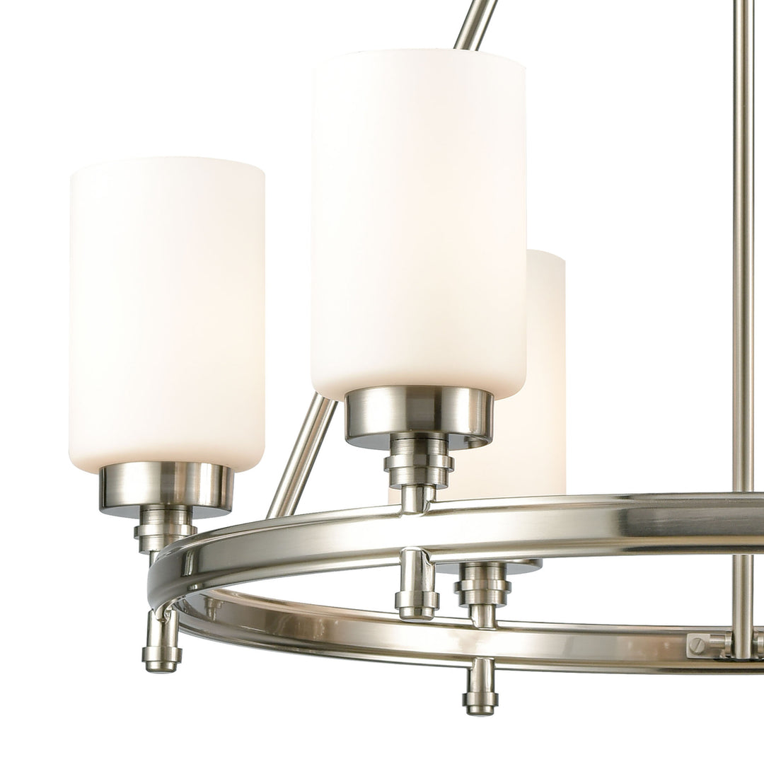 Dawson 25 Wide 6-Light Chandelier - Satin Nickel Image 4