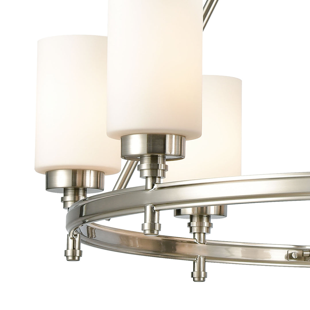 Dawson 33 Wide 8-Light Chandelier - Satin Nickel Image 4