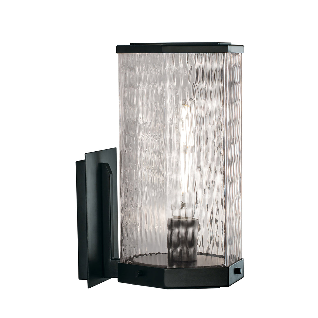 Polygon Outdoor Wall Mount Sconce - Matte Black [1176-MB-WAV] Image 1