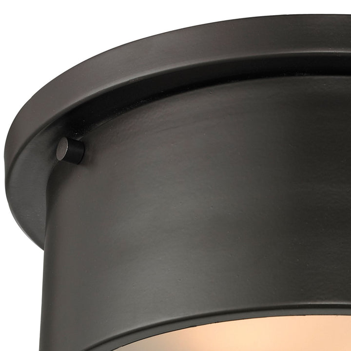 Simpson 10 Wide 2-Light Flush Mount - Oil Rubbed Bronze Image 2