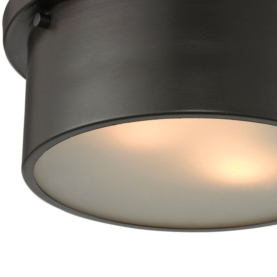 Simpson 10 Wide 2-Light Flush Mount - Oil Rubbed Bronze Image 5