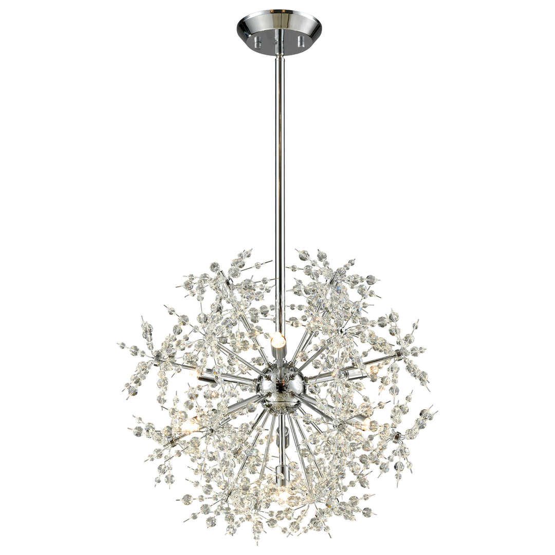 Snowburst 20 Wide 7-Light Chandelier - Polished Chrome Image 1