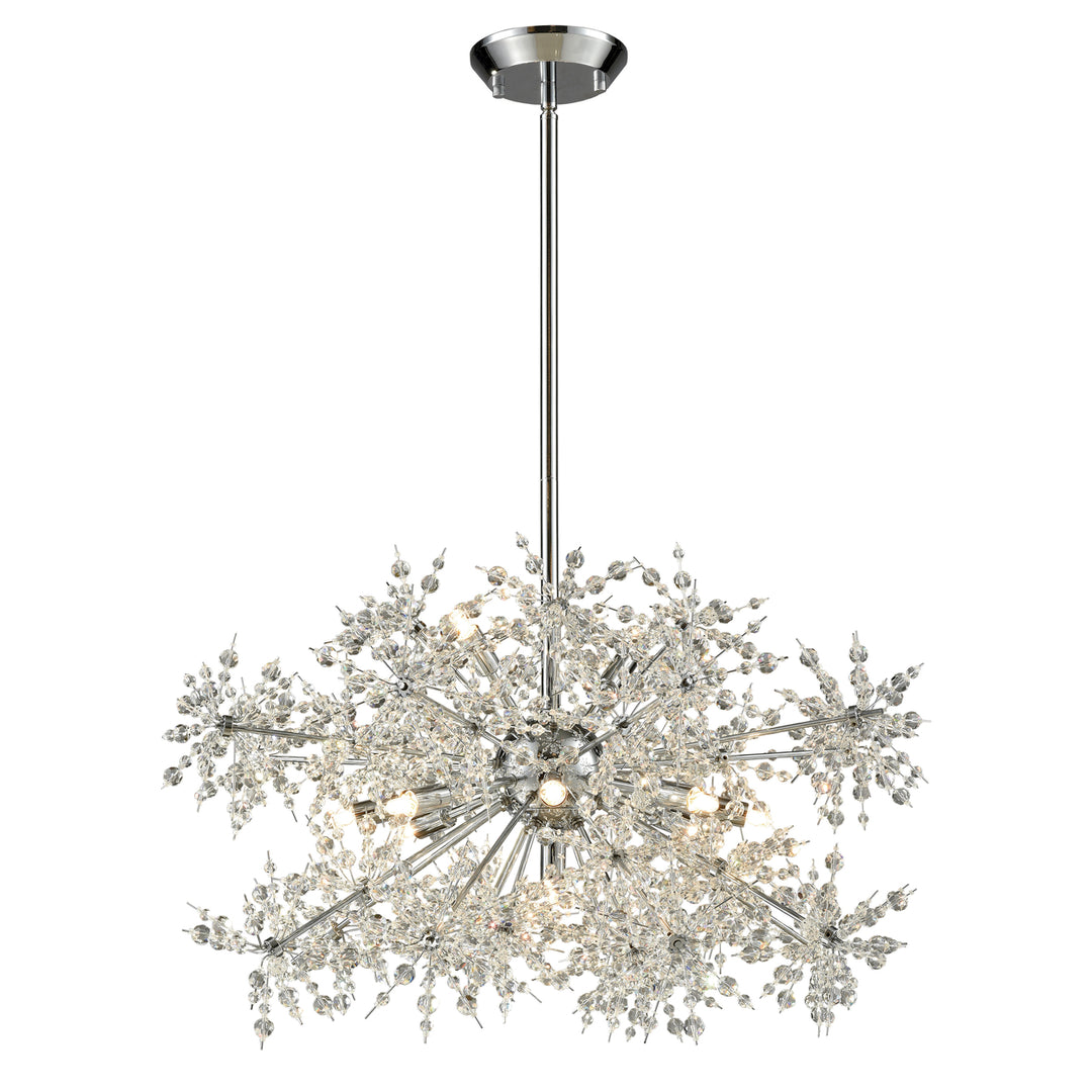 Snowburst 28 Wide 11-Light Chandelier - Polished Chrome Image 1