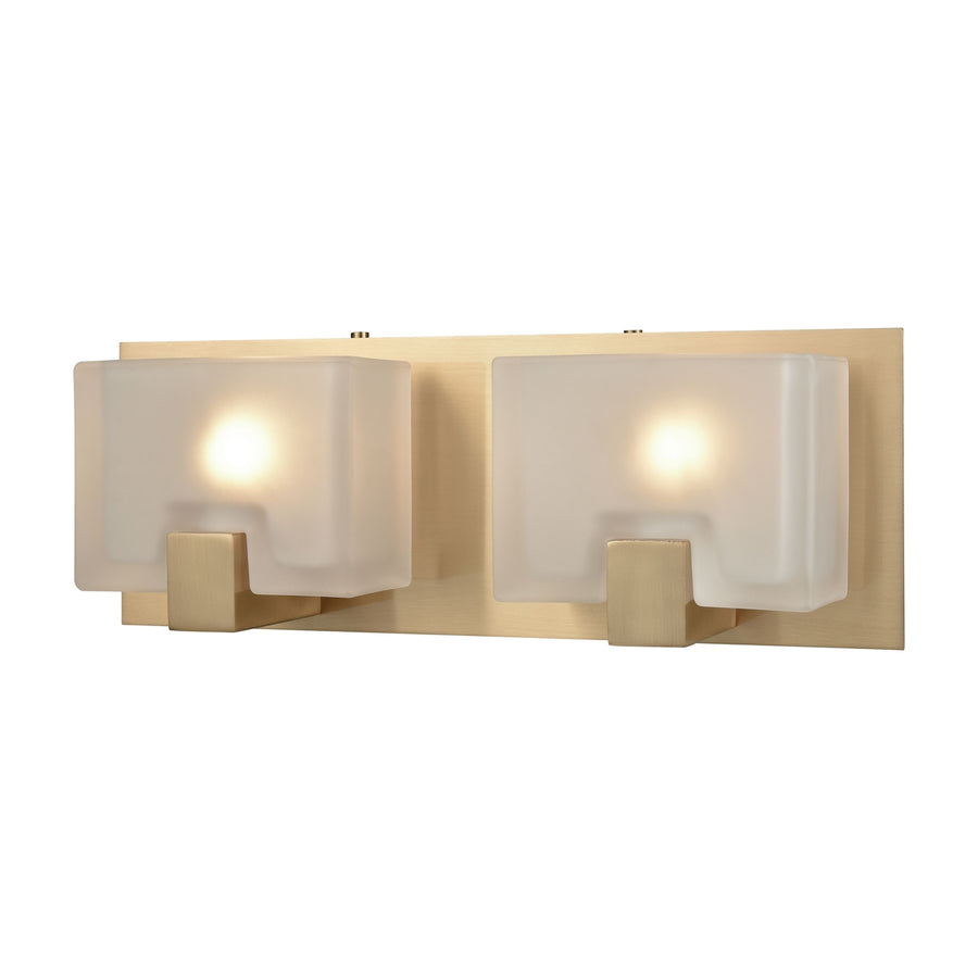 Ridgecrest 14 Wide 2-Light Vanity Light - Satin Brass Image 1