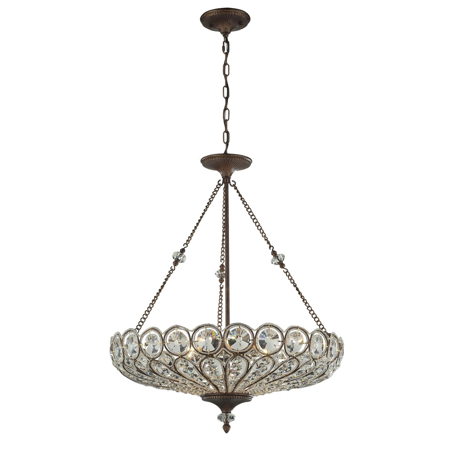 Christina 26 Wide 6-Light Chandelier - Mocha Image 1