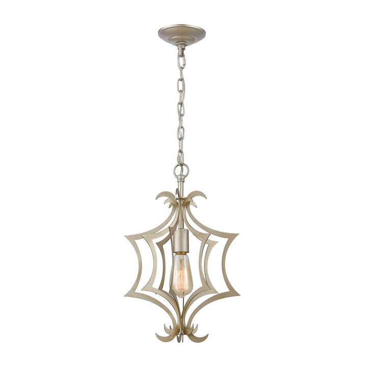 Delray 11 Wide 1-Light Mini Pendant - Aged Silver Image 1