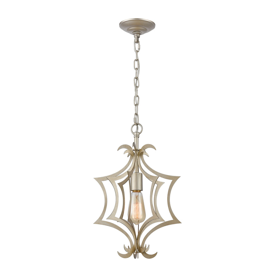 Delray 11 Wide 1-Light Mini Pendant - Aged Silver Image 1