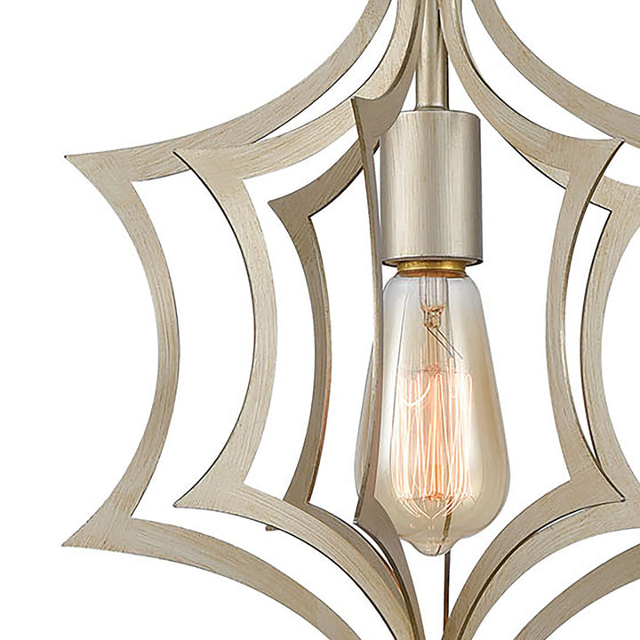 Delray 11 Wide 1-Light Mini Pendant - Aged Silver Image 2