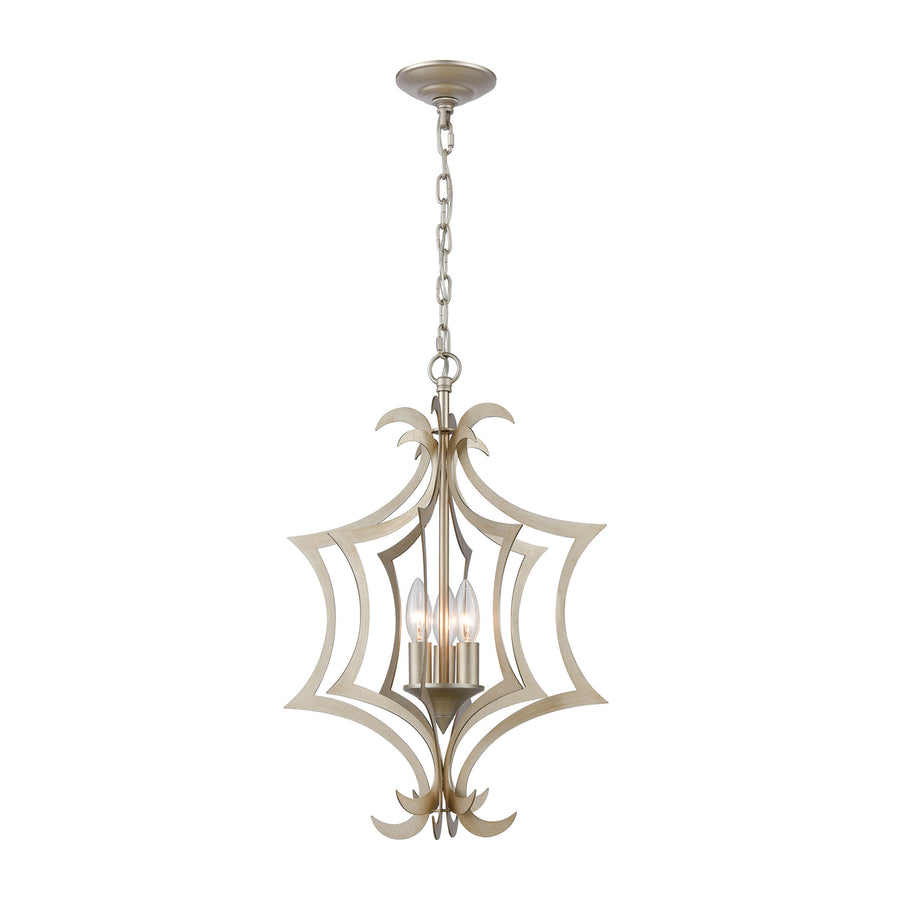 Delray 15 Wide 3-Light Pendant - Aged Silver Image 1