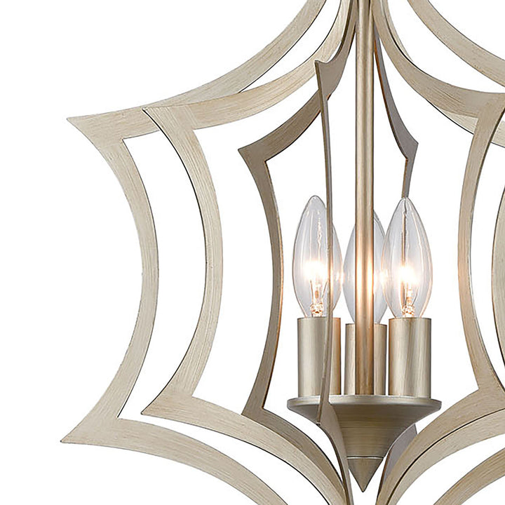 Delray 15 Wide 3-Light Pendant - Aged Silver Image 2