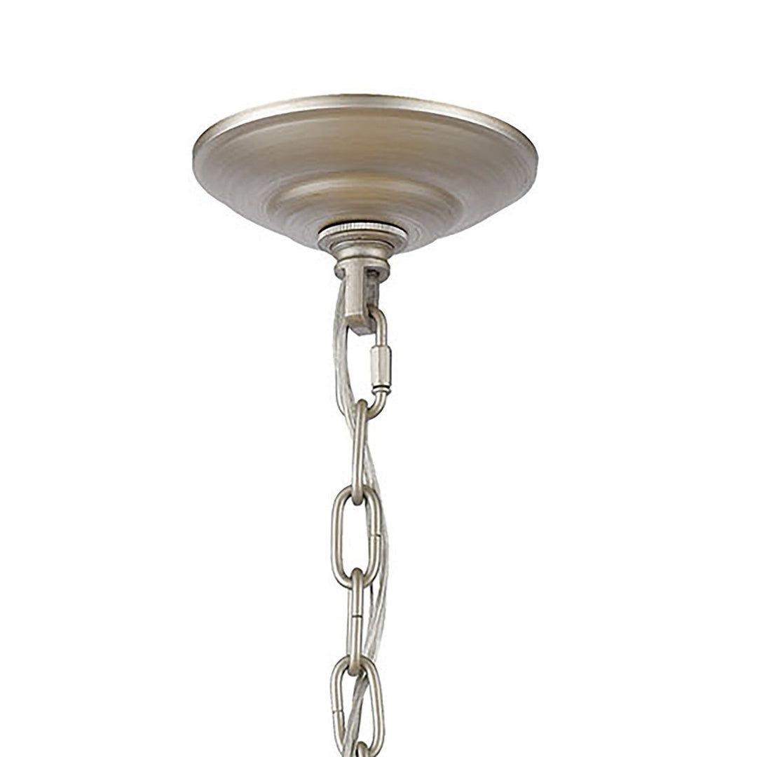 Delray 15 Wide 3-Light Pendant - Aged Silver Image 3